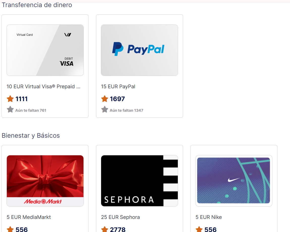 La vignette PayPal du catalogue, a 1697 etoiles pour quinze euros