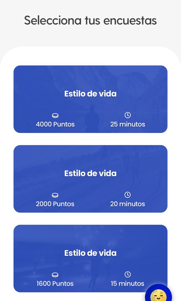 Toluna-enquêtelijst op de telefoon: 4.000 punten voor 25 minuten, 2.000 voor 20 en 1.600 voor 15